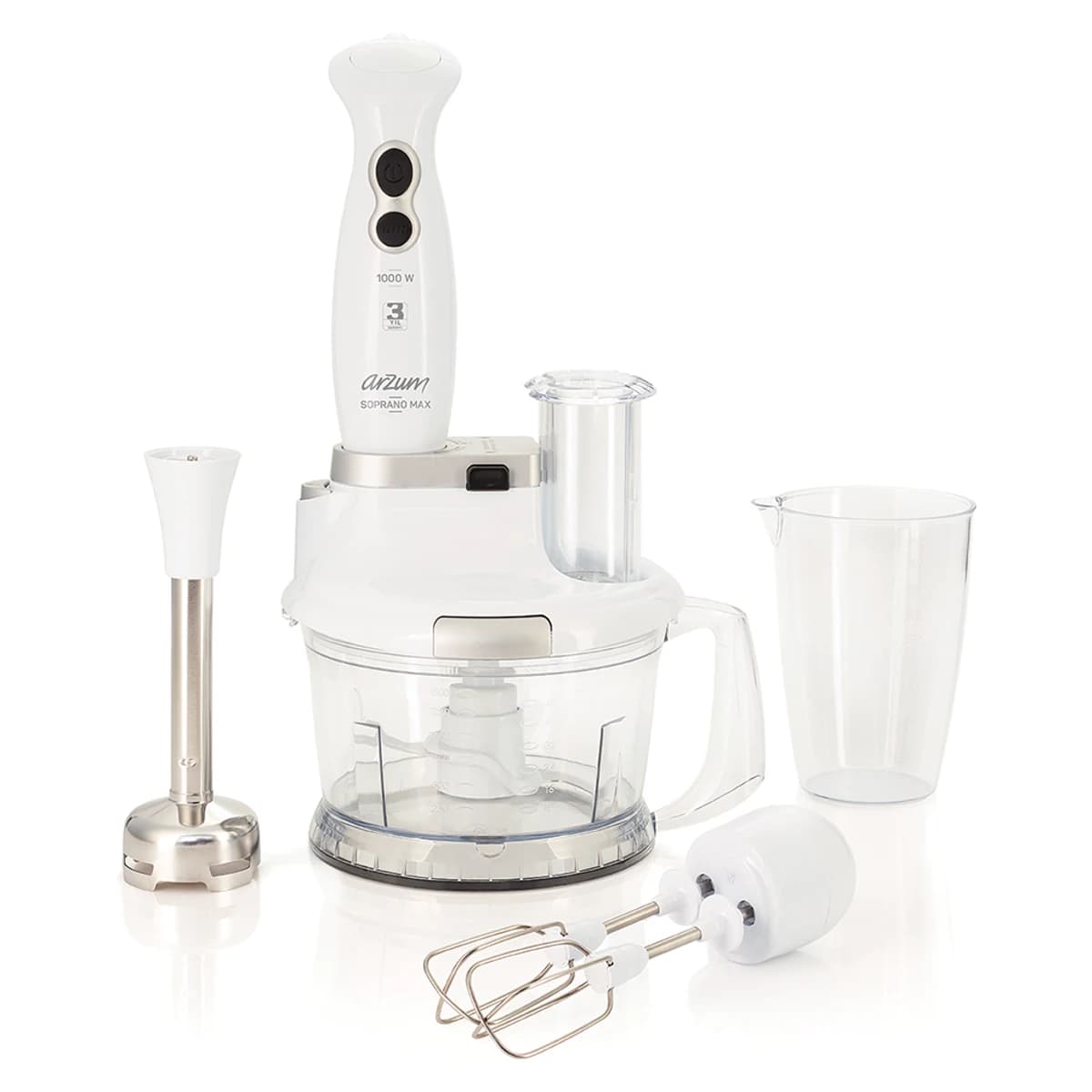 Arzum AR1004 Soprano Max Multi Blender Seti, Beyaz