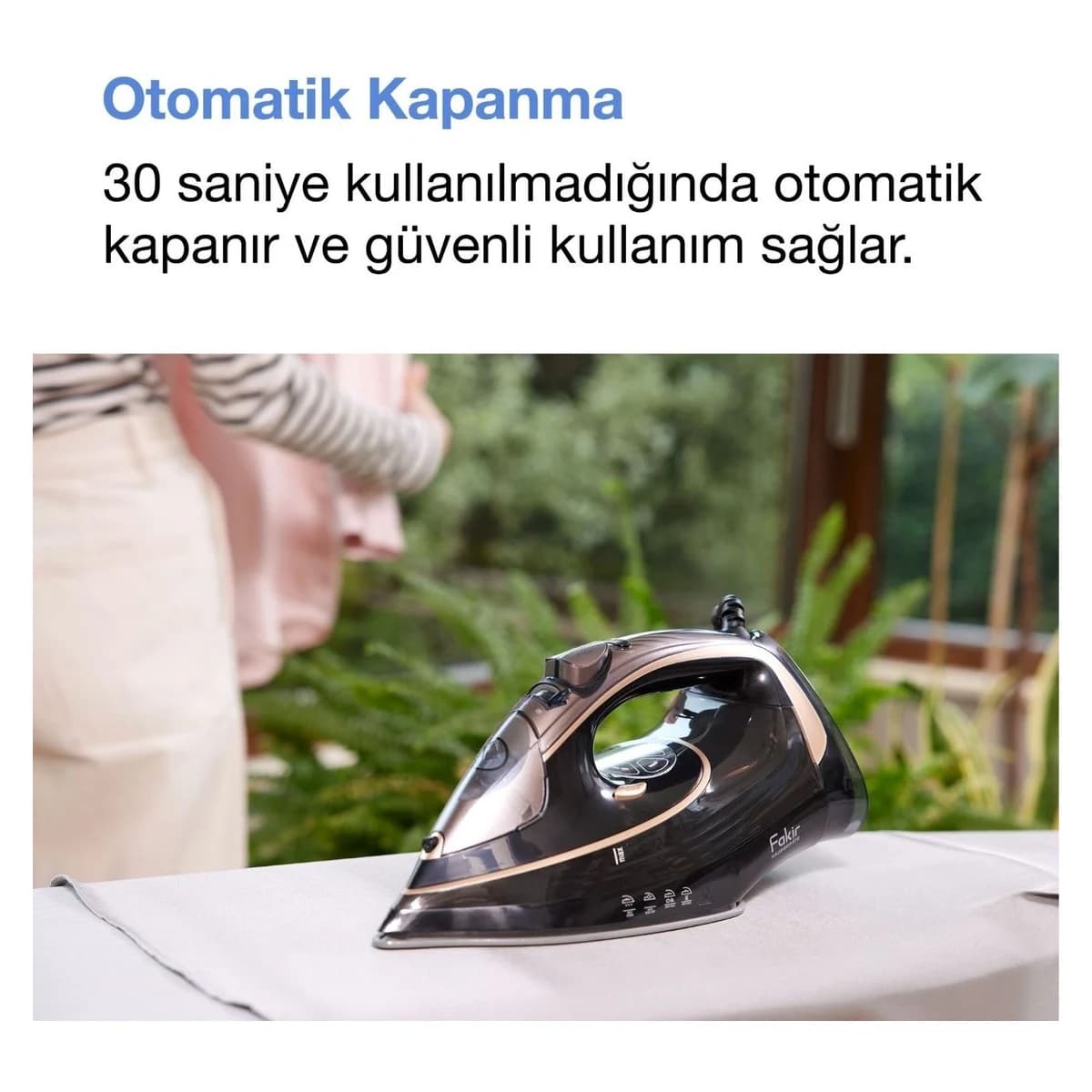 Fakir Onyx Buharlı Ütü görsel 6