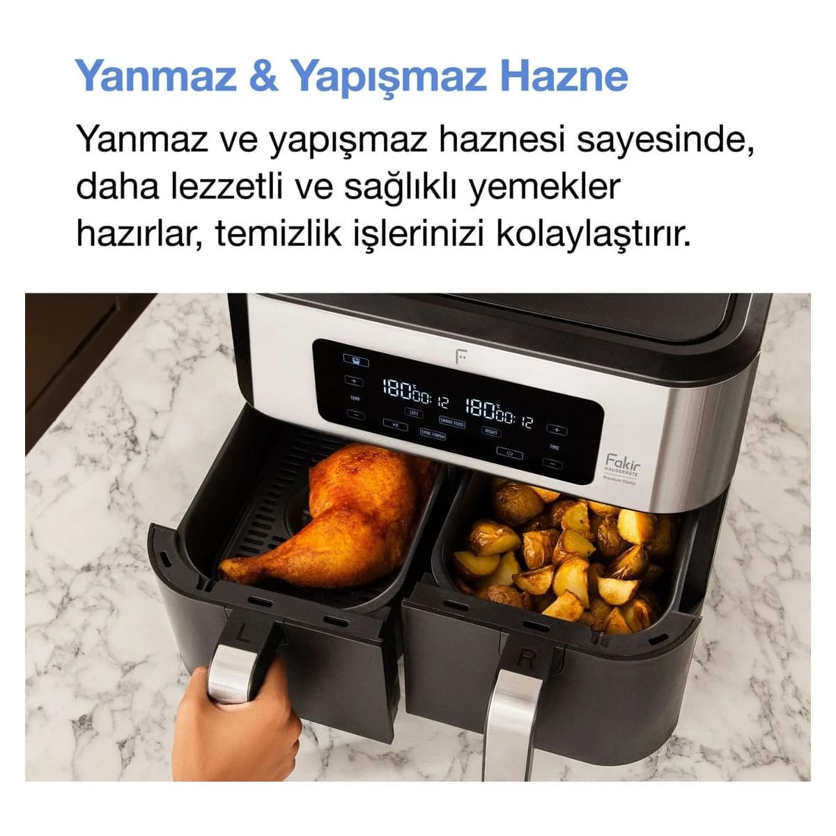 Fakir Premium Chefry Hava Fritöz & Airfryer görsel 6