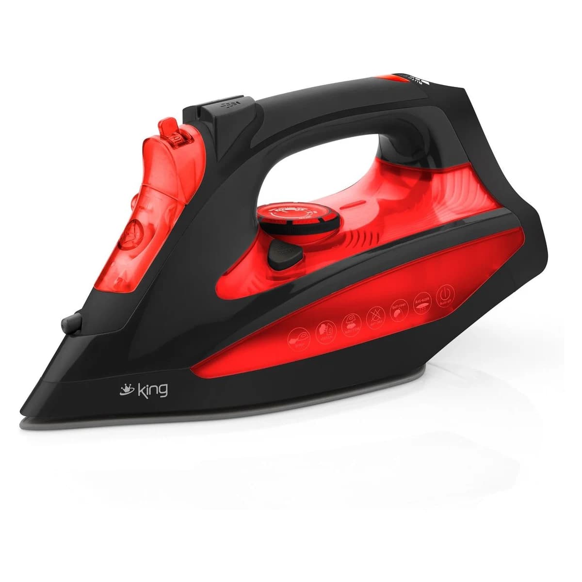 King KBÜ703 Osborn Otomatik Buharlı Ütü Kırmızı görsel 2