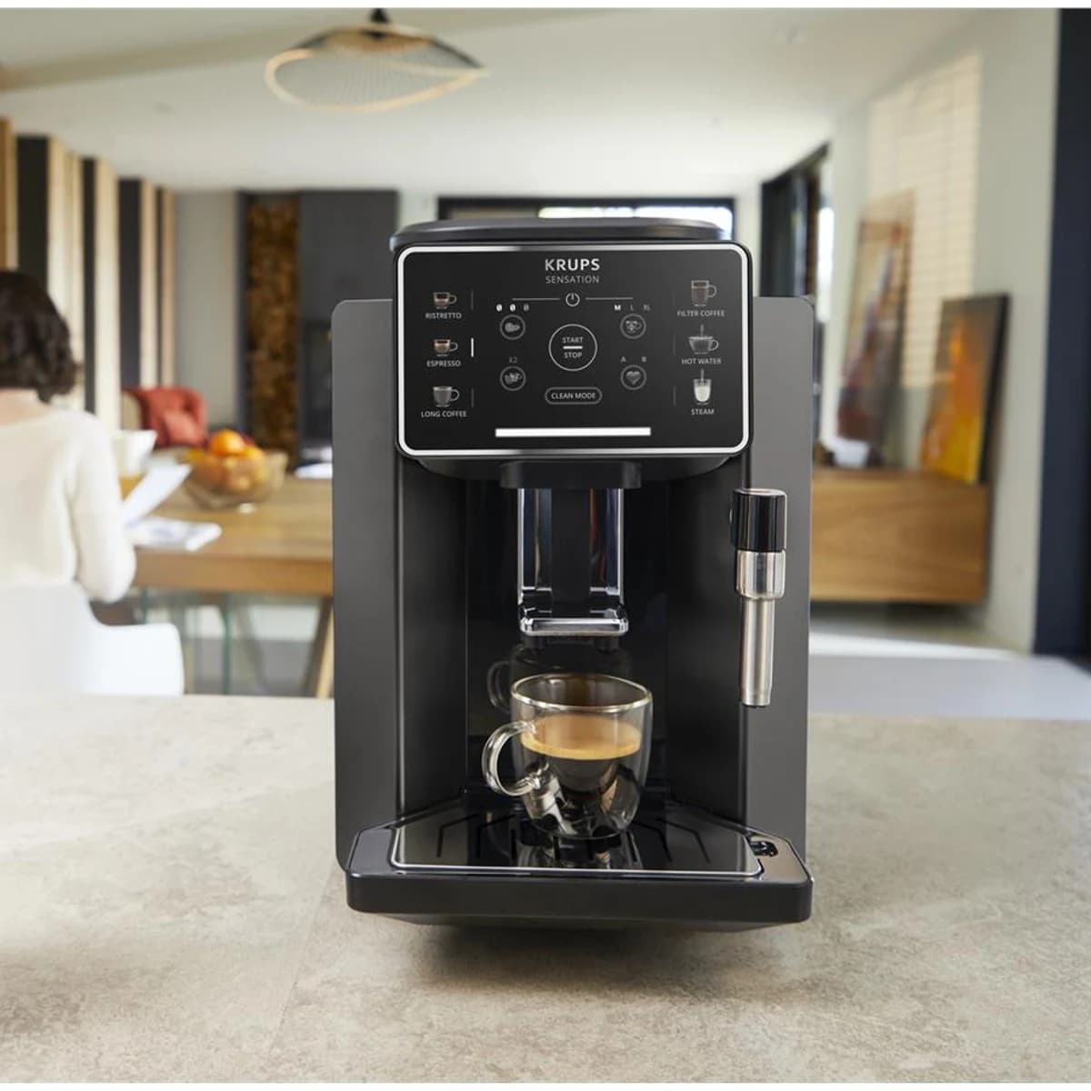 Tefal Krups Sensation C50 Tam Otomatik Espresso Kahve Makinesi görsel 5