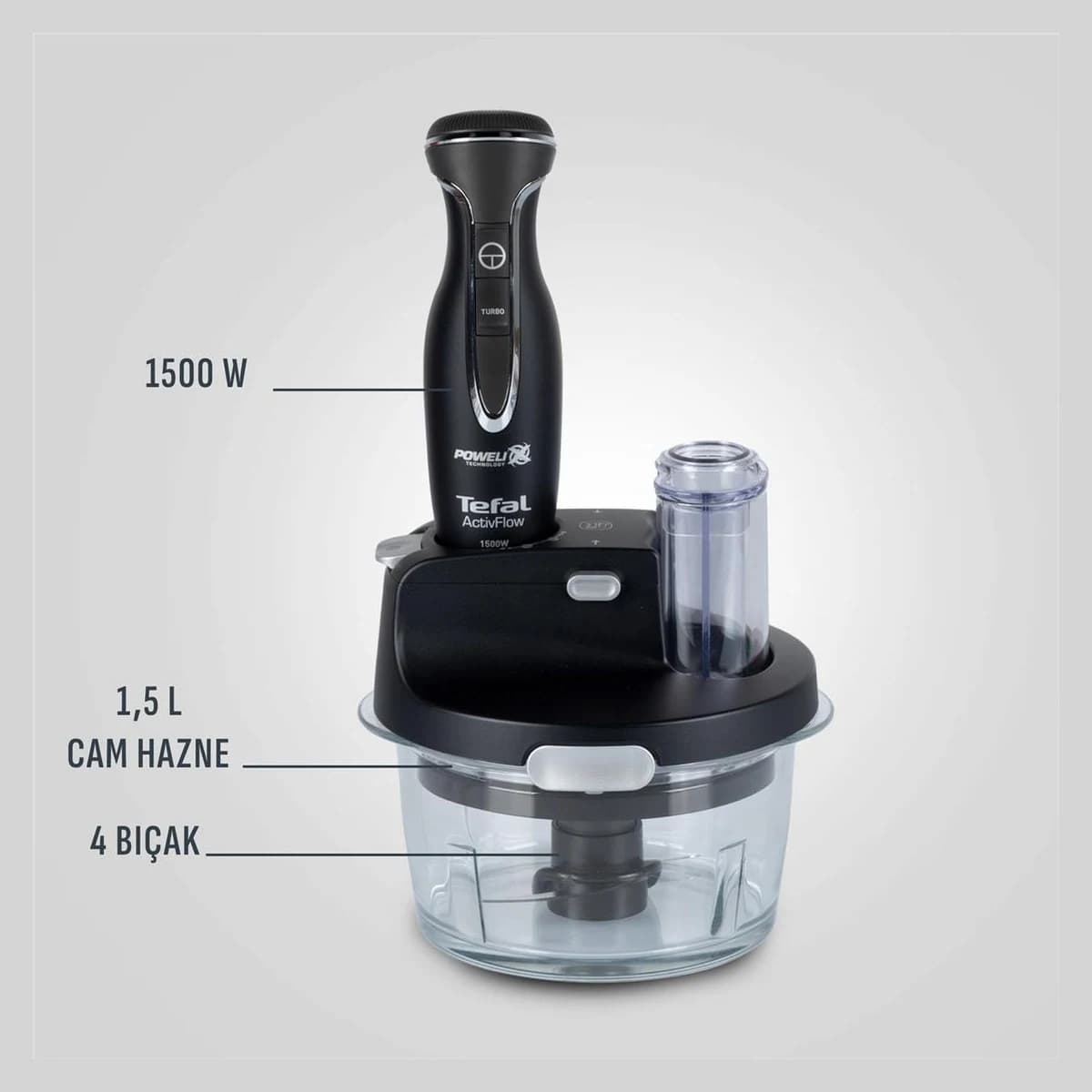 Tefal Powelix Activflow Expert 1500 W Siyah Blender