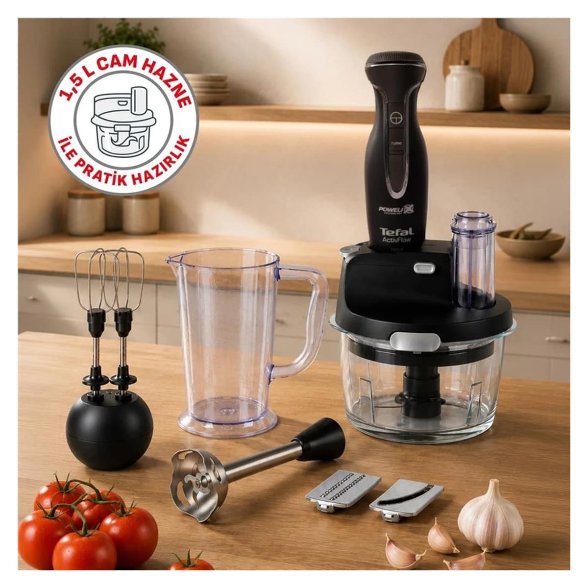 Tefal Powelix Activflow Expert 1500 W Siyah Blender görsel 4